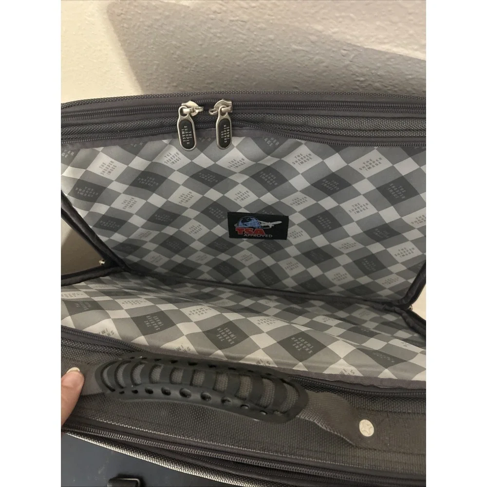 Sharper Image Carry On Laptop‎ Bag TSA Approved Silver & Grey Travel